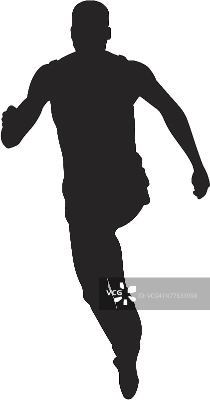 跑步者轮廓图片素材