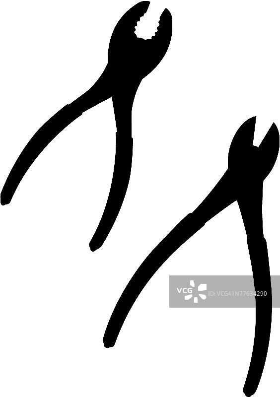 扳手剪影图片素材