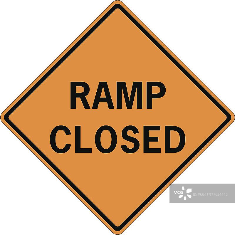 坡道关闭标志图片素材