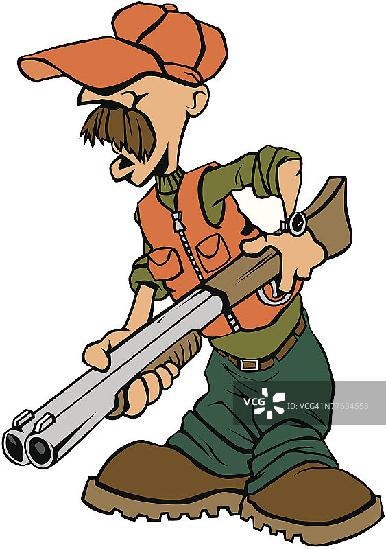 猎人持步枪图片素材