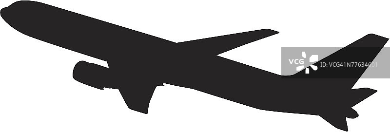 飞机剪影图片素材