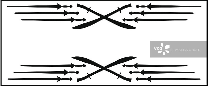 剑主题边框图片素材