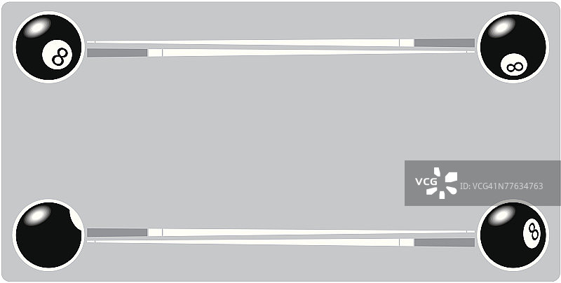 台球主题边框图片素材