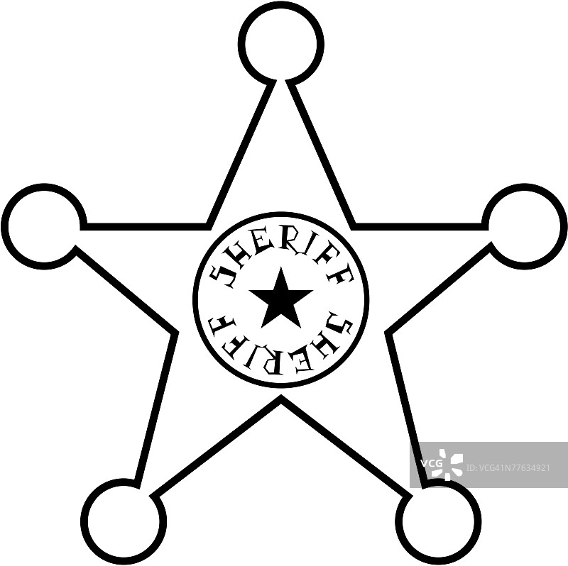 警长徽章图片素材