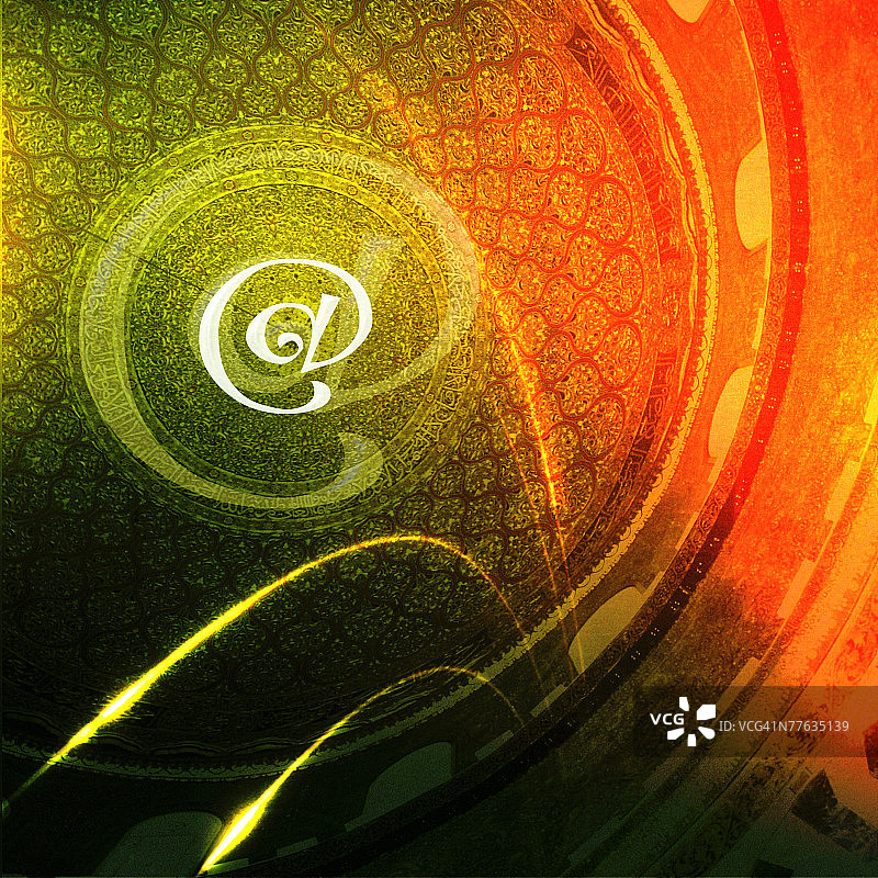 抽象圆形拼贴画图片素材