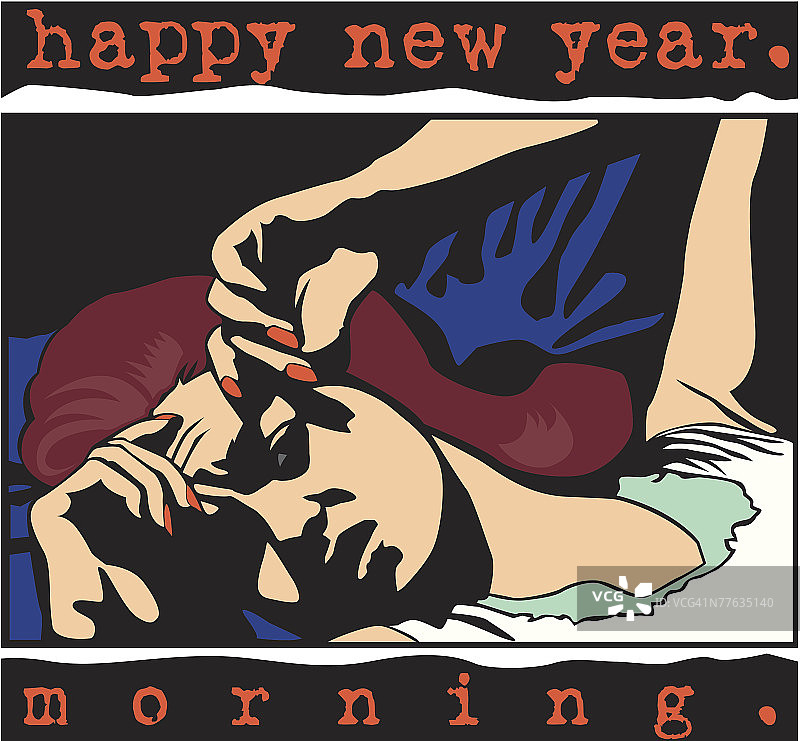 新年快乐，女性觉醒的早晨图片素材