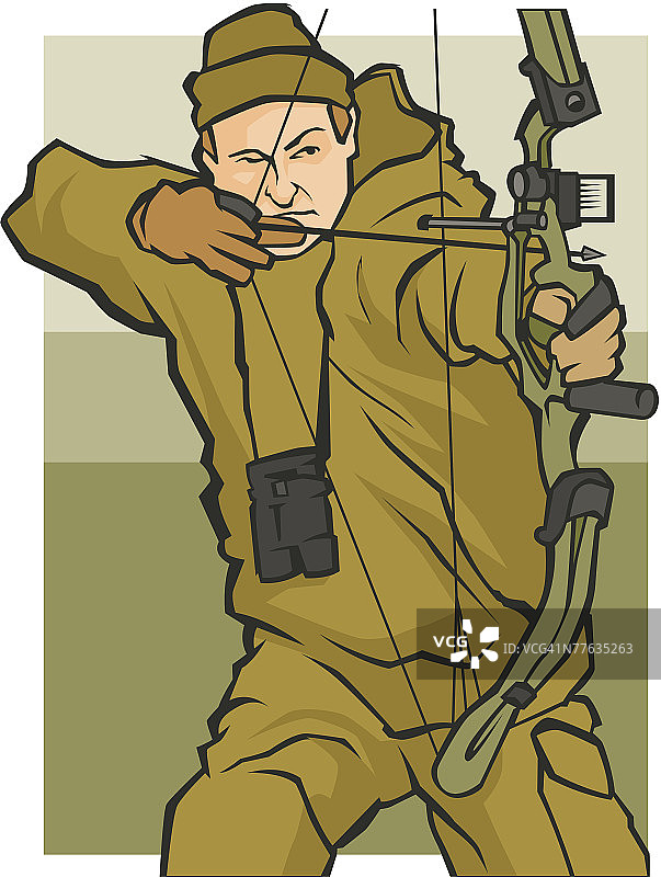 拉弓的猎人图片素材