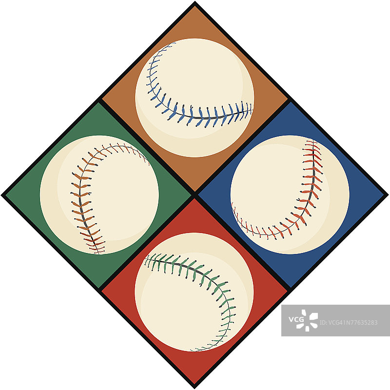棒球场的棒球图案图片素材