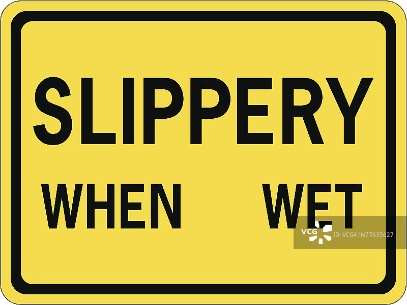 小心地滑标志图片素材