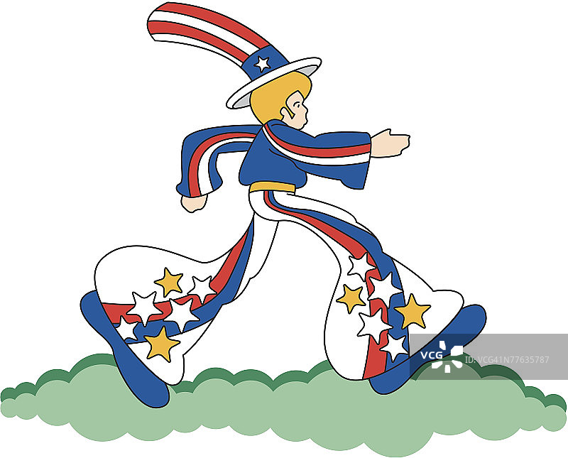 复古山姆大叔图片素材