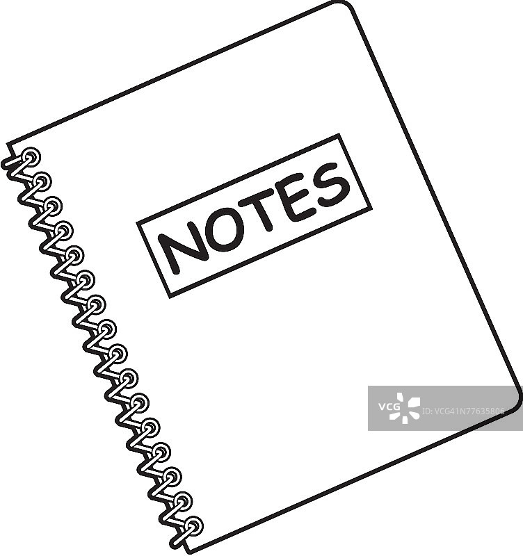 带有文字笔记的笔记本图片素材