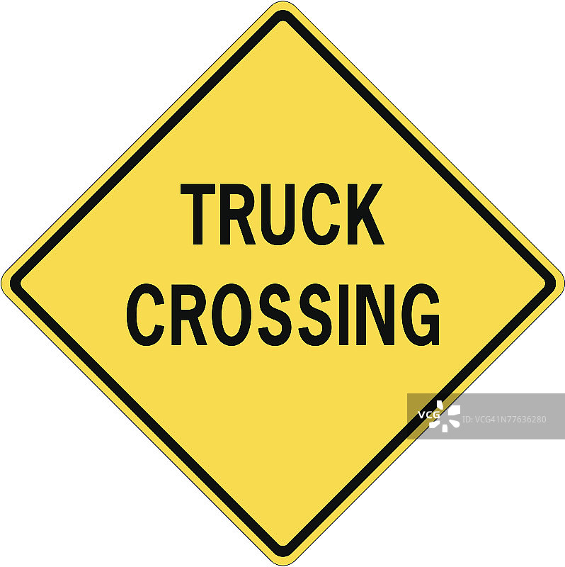 卡车通行标志图片素材