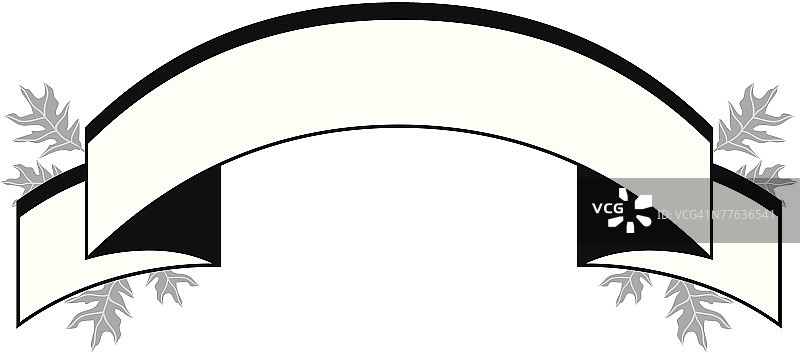 树叶与banner图片素材