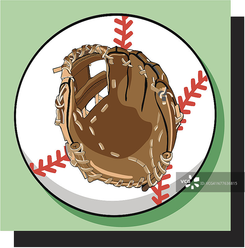 棒球手套图形图片素材