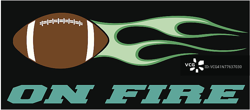 燃烧的足球图片素材