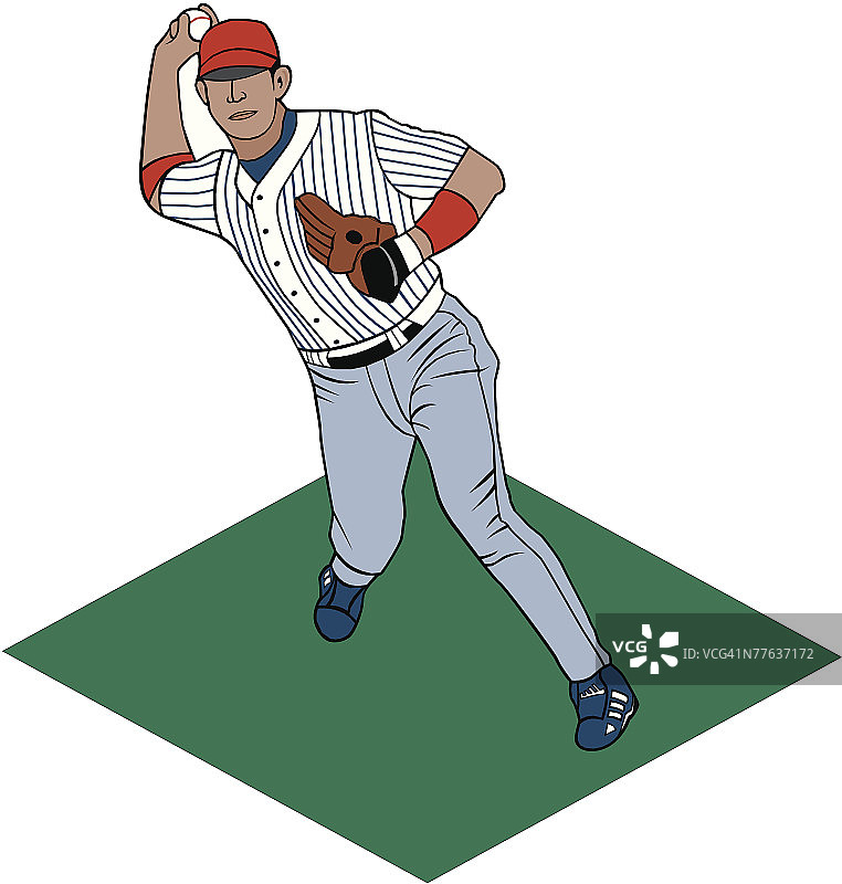 球员投球图片素材