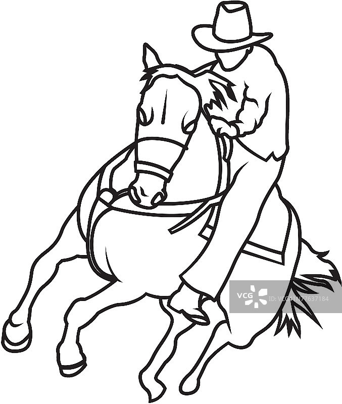 骑马的牛仔图片素材