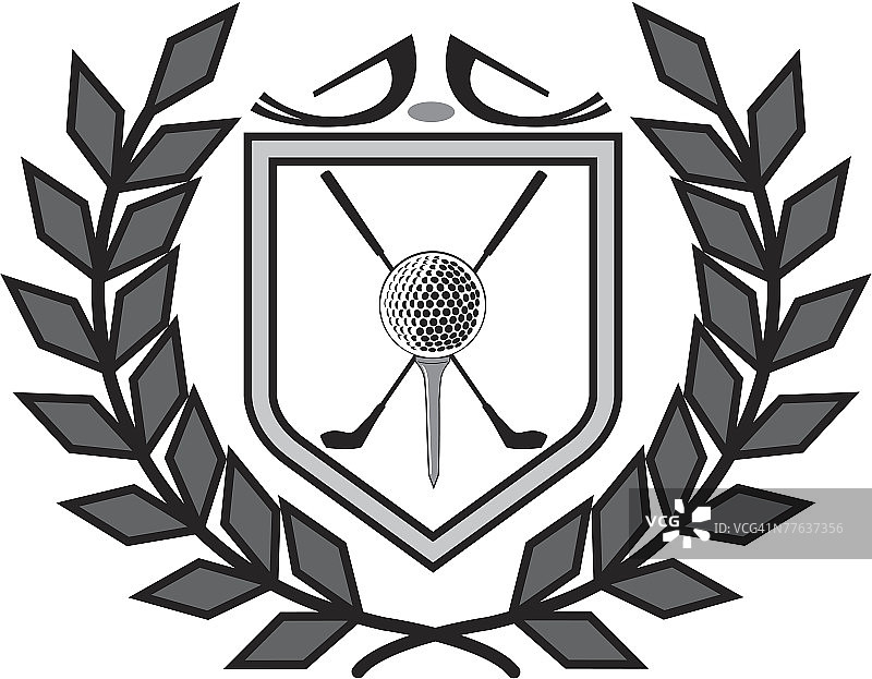 高尔夫球徽图片素材