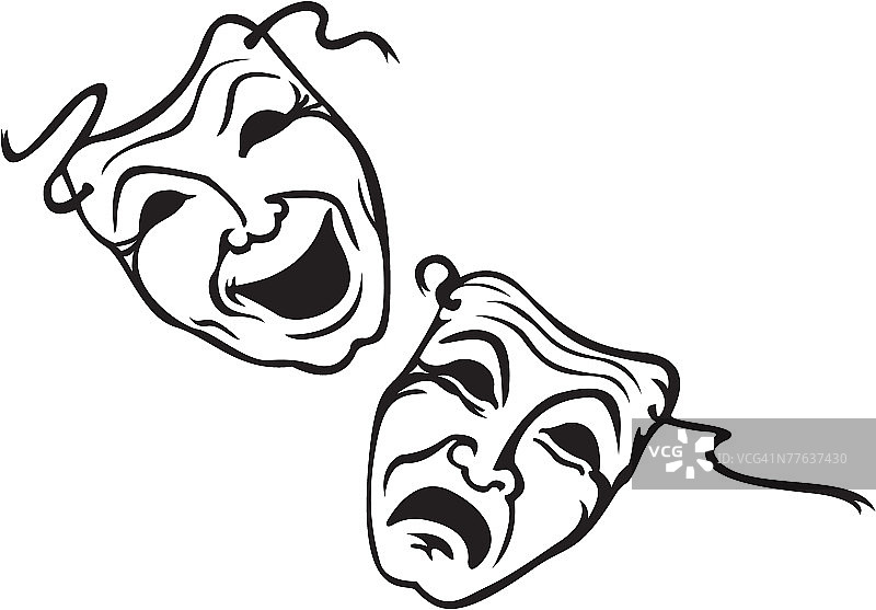 喜剧和悲剧面具图片素材