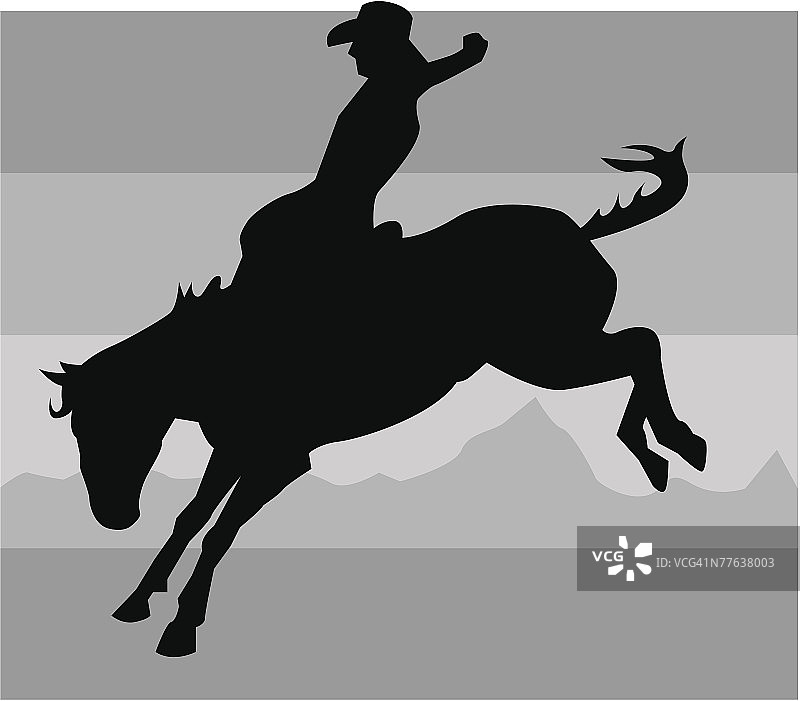 骑在烈马上的骑手图片素材