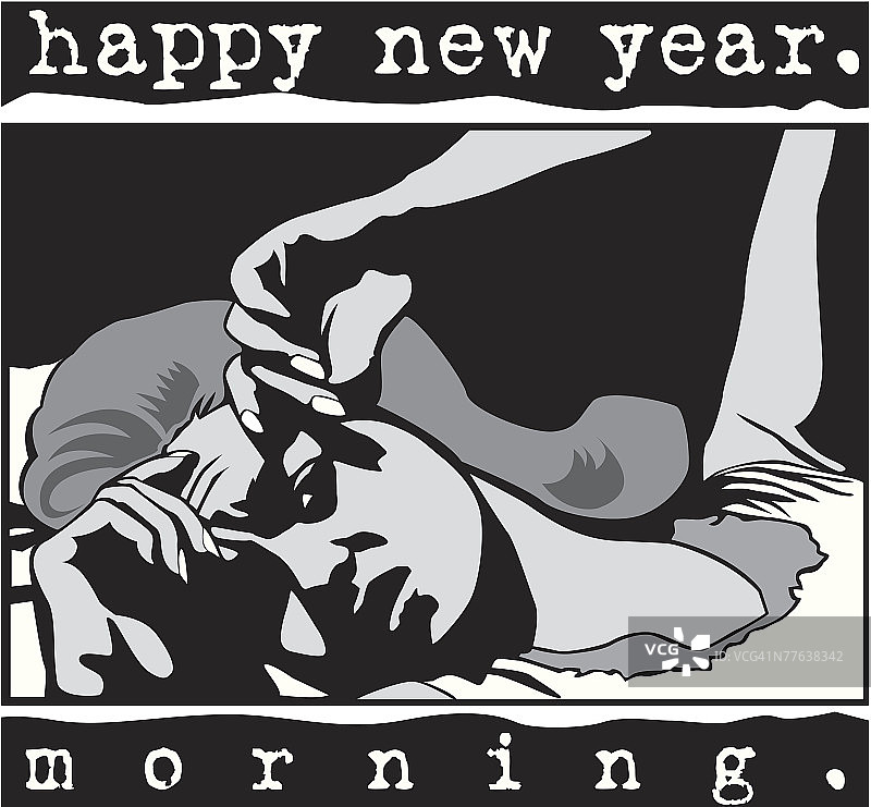 新年快乐，女性觉醒的早晨图片素材