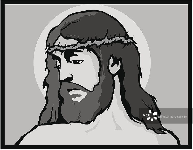 耶稣肖像图片素材