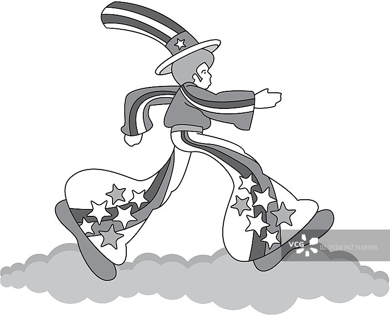 复古山姆大叔图片素材