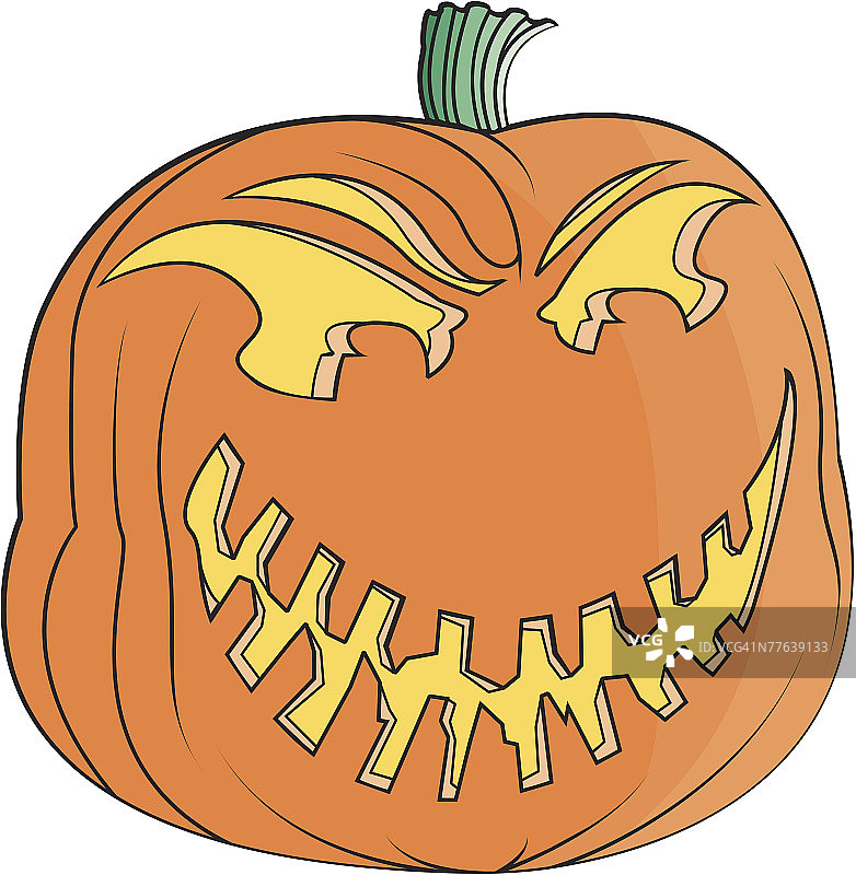 可怕的南瓜灯图片素材