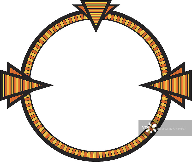 带罗盘图案的边框图片素材