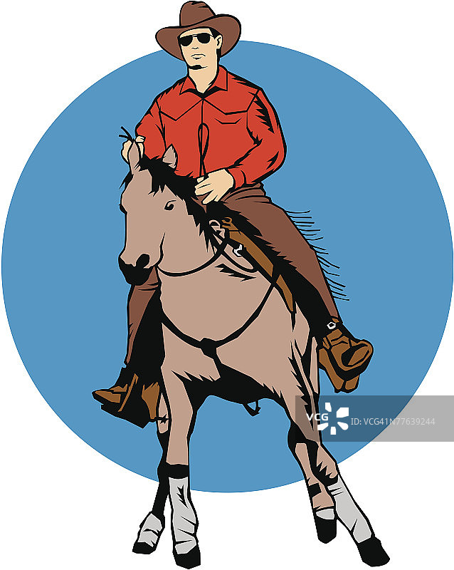 骑马的牛仔图片素材