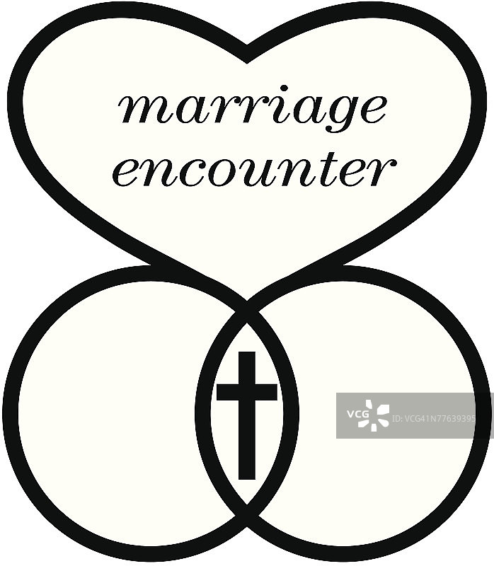 婚姻相遇十字架图片素材