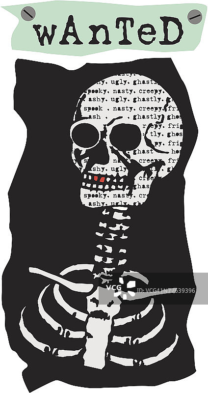 骷髅悬赏海报图片素材