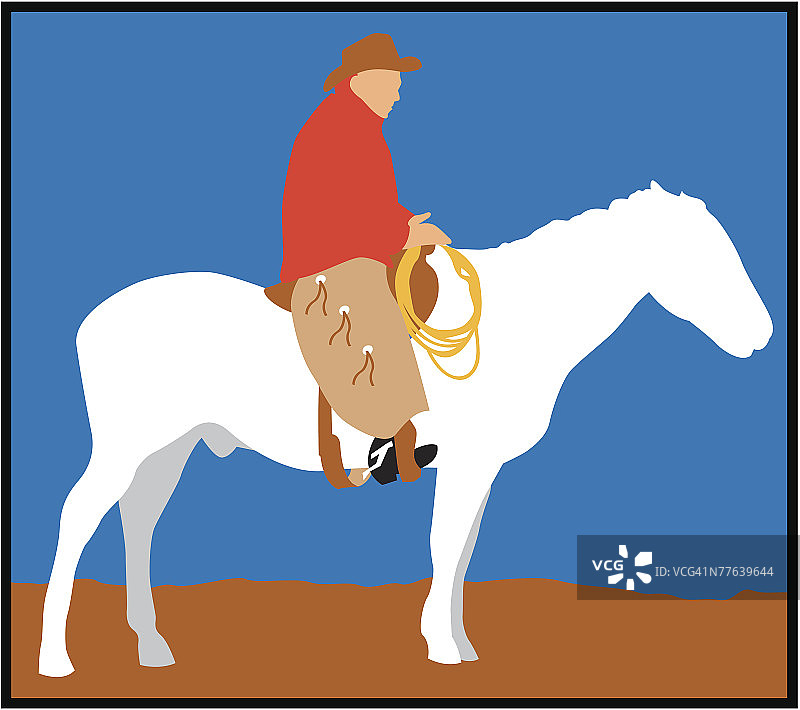 骑马的牛仔图片素材