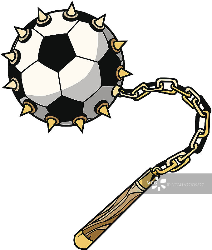 足球狼牙棒图片素材