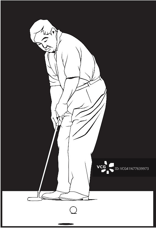 高尔夫球手图片素材