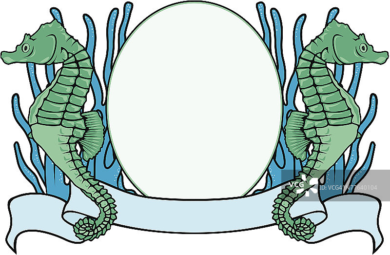 水下主题边框图片素材
