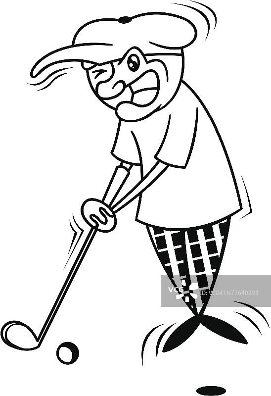 高尔夫球手图片素材