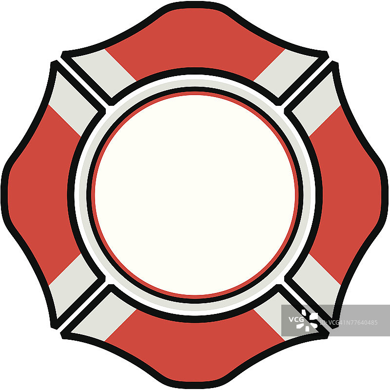 消防部门徽章锁眼图片素材