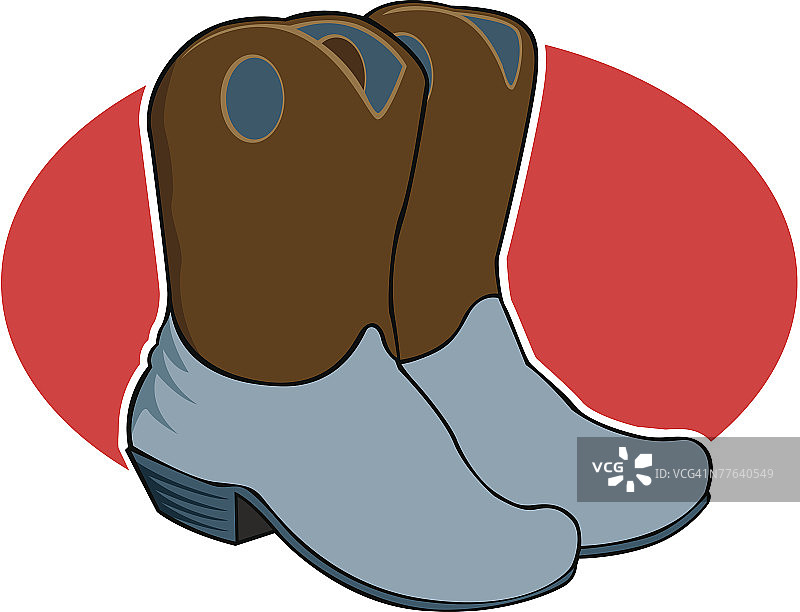 牛仔靴图片素材