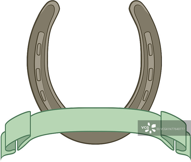 马蹄形徽章图片素材