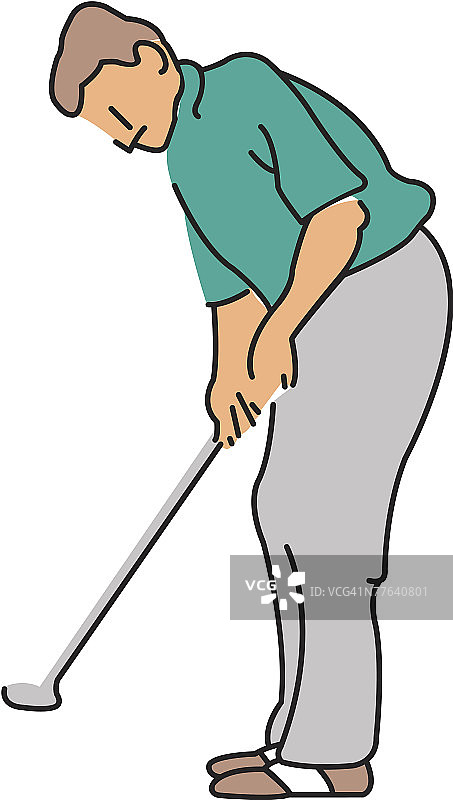高尔夫球手图片素材
