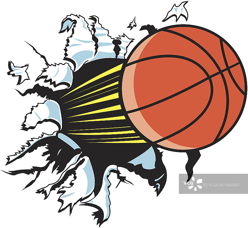 篮球破墙图片素材