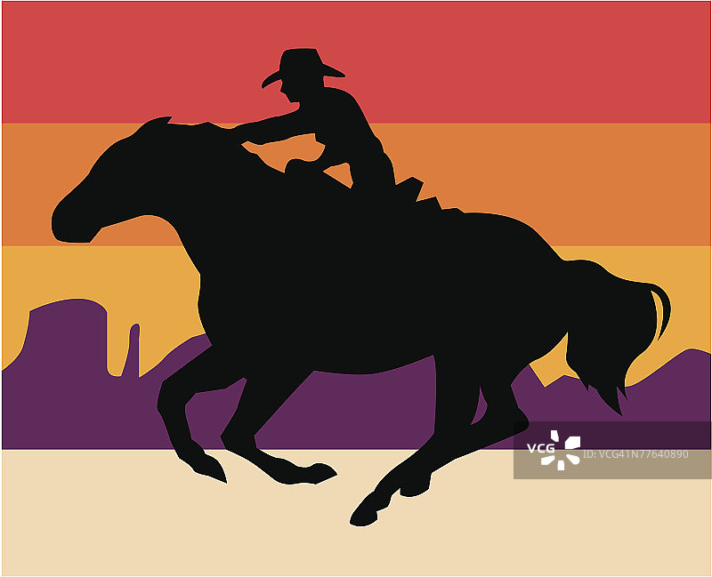 骑马的牛仔图片素材