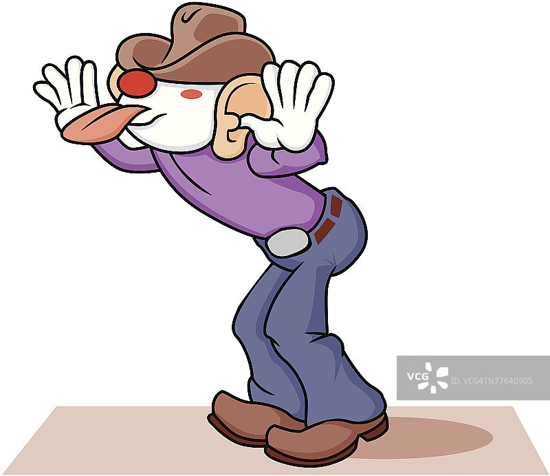 牛仔竞技小丑戏弄图片素材