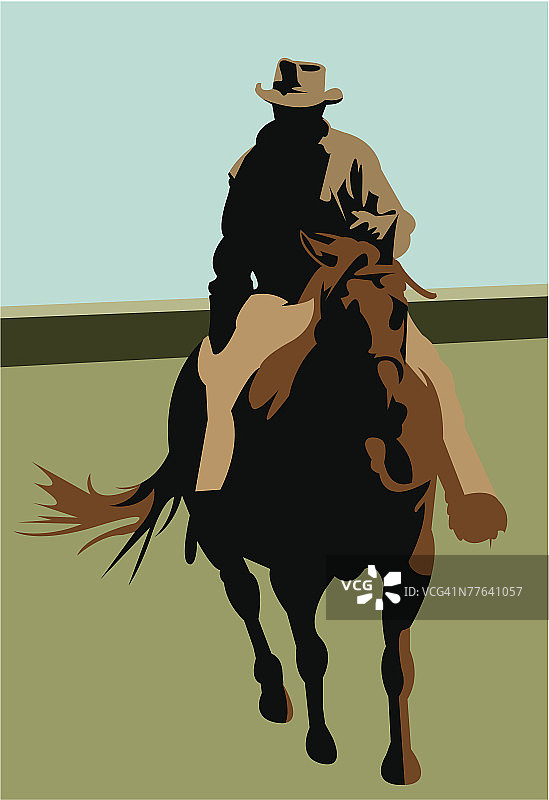 骑马的牛仔图片素材