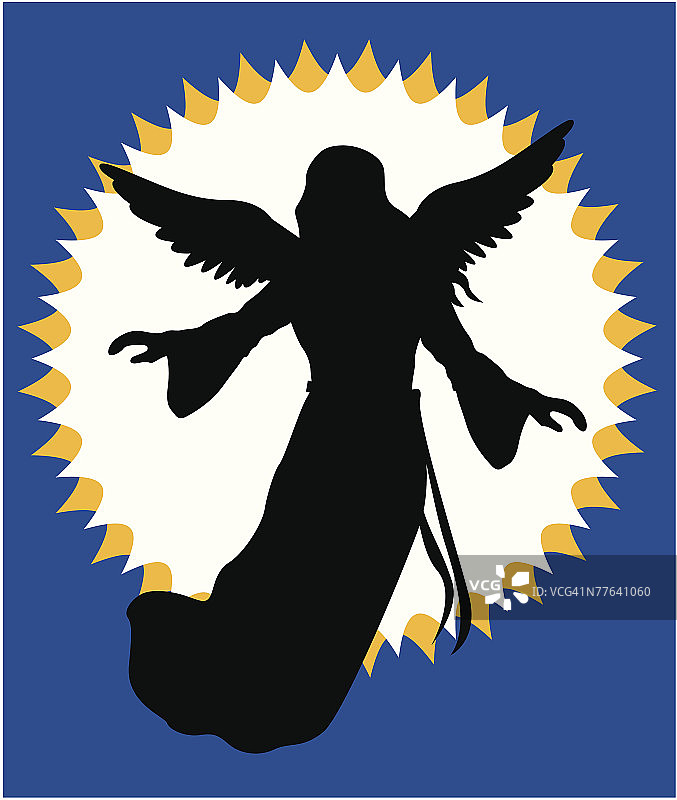 天使轮廓图片素材