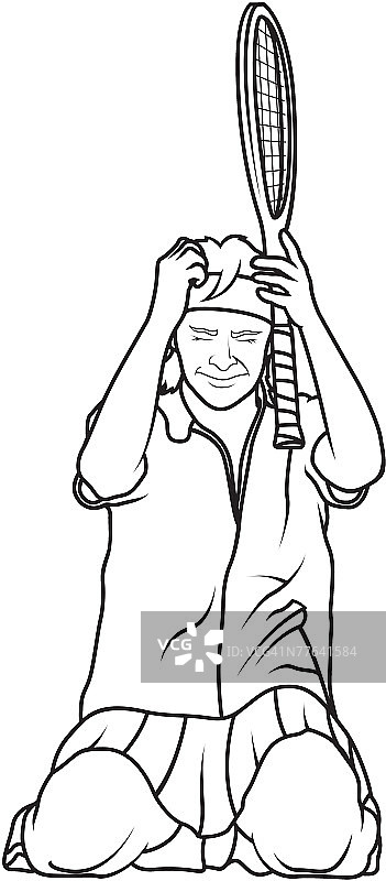 跪着的球员图片素材