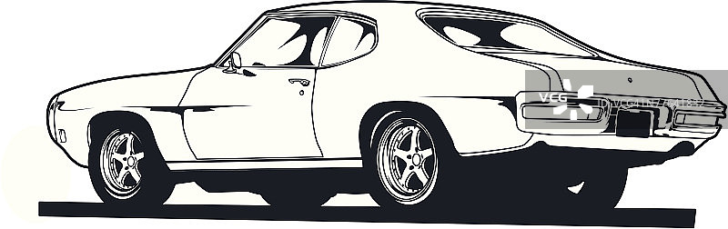 经典肌肉车图片素材