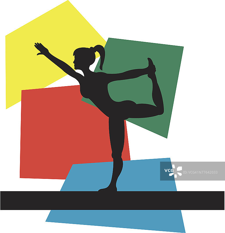 体操运动员伸展运动图片素材