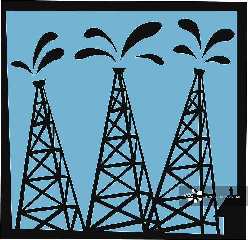 抽油井架图片素材